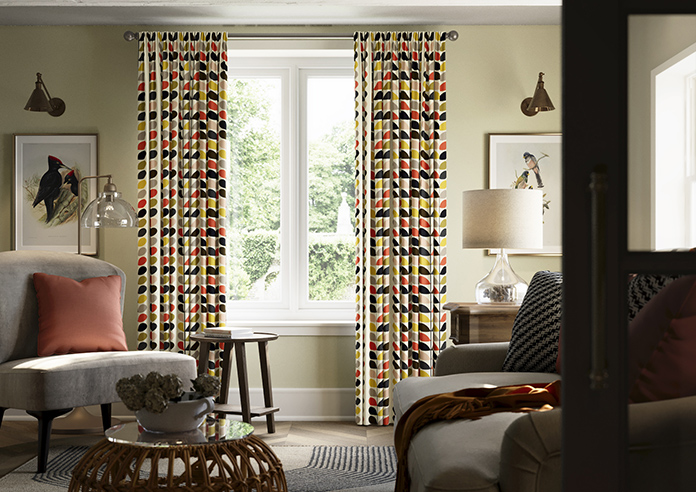 Orla Kiely Multi Stem, Tomato - Made to Measure Curtains - Image 3
